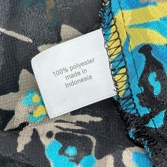 Lane Bryant Black Floral Blouse - Picture 5 of 8